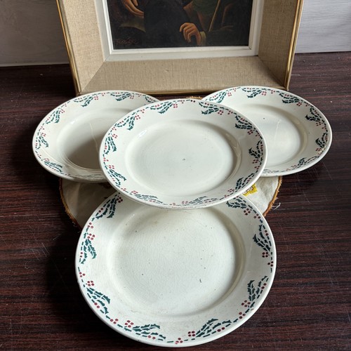 Anciennes assiettes plates - anciennes,