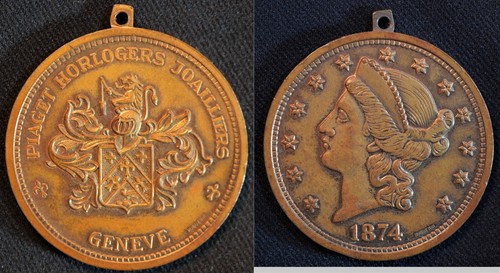 Médaille piaget horlogers - médaille,