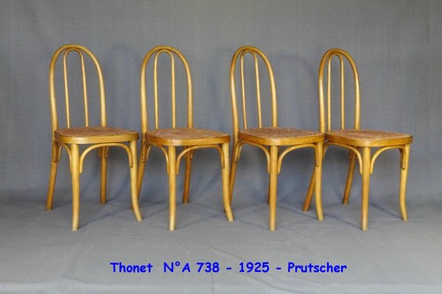 Set chaises thonet n - de, 4