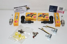 GT 125 SUZUKI KIT DE DEUX  RUPTEURS+CONDENSATEUR+BOUGIES +ANTIPARASITES 