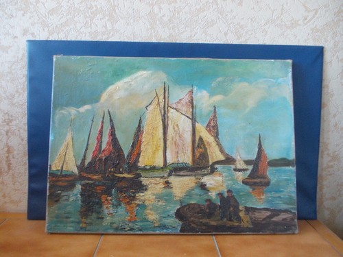 Tableau huile sur toile - tableau,