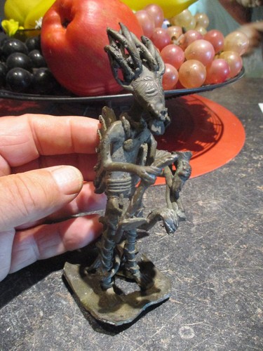 Sculpture africaine bronze - sculpture,