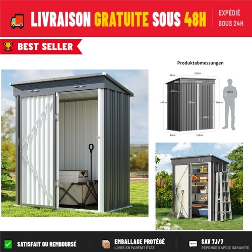 Bealife abri jardin - abri, métal