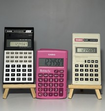 Lot De 3 Calculatrices Électroniques CASIO FX-82/Petite FX/HL811 Fonctionnelle