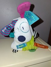 un doudou velours  chien (