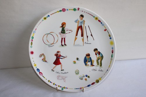 Plat gâteaux faïence - plat, en