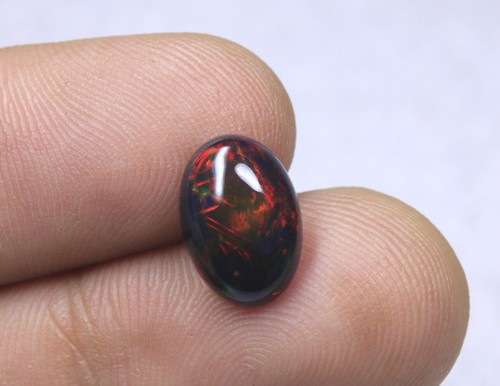 Cabochon vrac opale noire - opale,