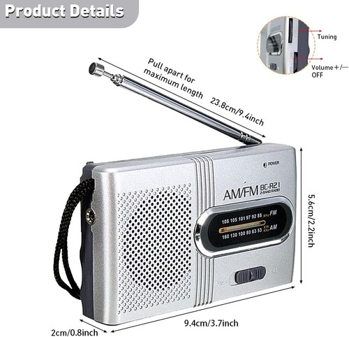 Mini radio poche style - de,