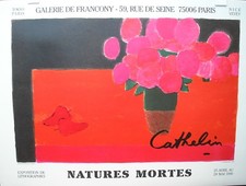 poster Bernard Cathelin Galerie de Francony Paris 1990 original litho Mourlot