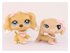 2x Pet Shop LPS Dachshund 909 Cocker Spaniel 748 with Cute Accessories Kids Gift
