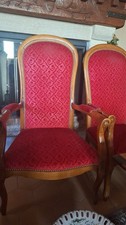 2 fauteuils voltaire bordeaux cloutés très bon etat