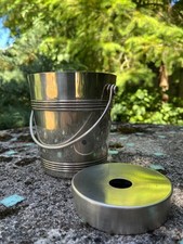 ARGENTERIE: SEAU A GLACE GLAÇONS -  ART DECO - "CHRISTOFLE" - 1950. SUPERBE.