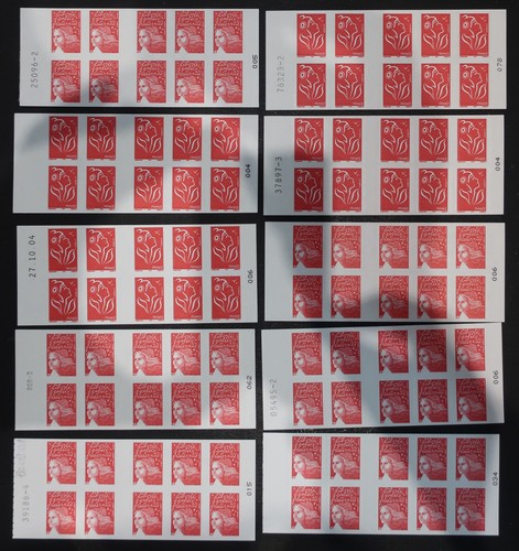 100 timbres france validite - 100,