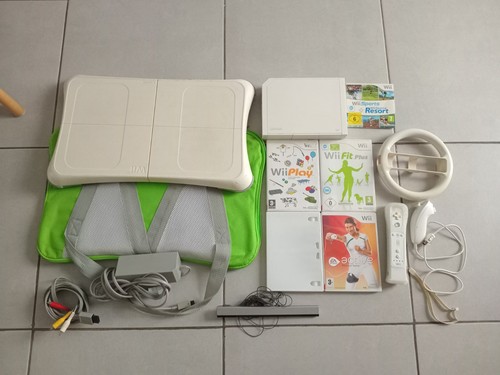 Console nintendo blanche wii - console,