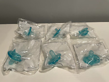 Pack of 6 Philips Notched Newborn NICU Soothie Pacifier, Green, Natural Scent