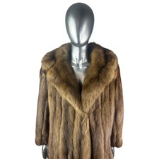 Russian SABLE Coat, Sz S/P, Certified Vintage Fur w/Storage Bag and Appraisal