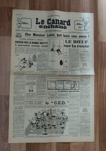 Canard enchainé 1748 du - canard,