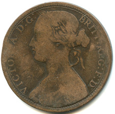 Royaume Uni one penny Victoria