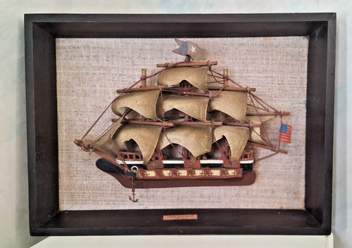 Diorama demi coque trois - demi, mâts