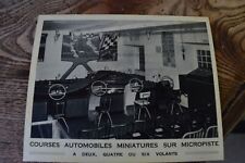 CARTE  JEUX DE BAR circuit électrique VOITURE tampon SODIMA  no flipper