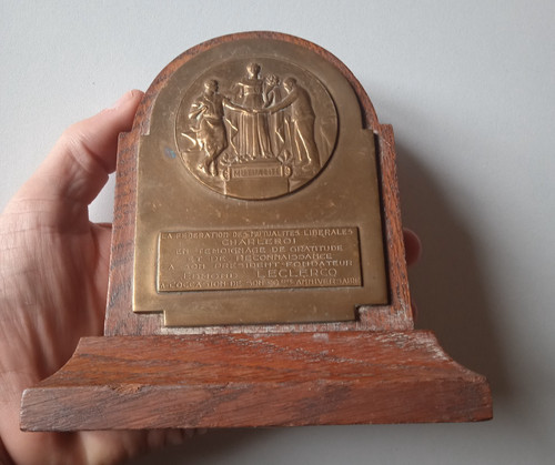 Belgique medaille plaque - belgique,