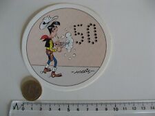 AUTOCOLLANT BD LUCKY LUKE 50 ANS MORRIS COMICS STICKER AUFKLEBER GOSCINNY TINTIN