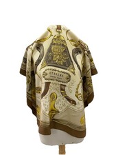 S8#Hermès Paris Silk Scarf Etriers by F. de la Perrière 35 Inch