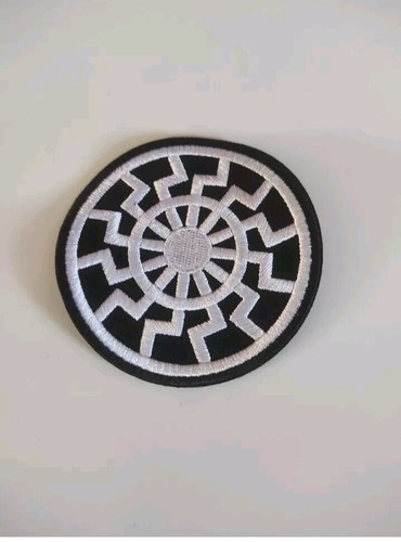 Patch soleil noir écusson - noir,