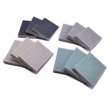 12pc Papier Abrasif Mousse P400 P600 P800 P1200 40x30mm Polissage Maquette 1/24