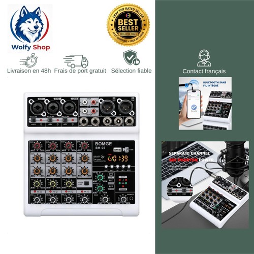 Bomge table mixage - table, audio