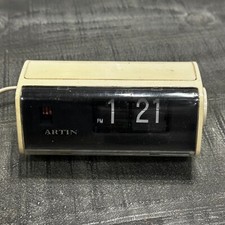 Vintage Artin Industrial 3500 Flip Clock mid-century modern space age design MCM