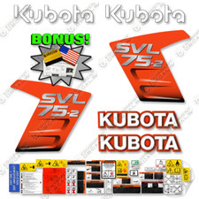 Fits Kubota SVL 75-2 New Decal Kit Skid Steer Decals - 7 YEAR 3M VINYL