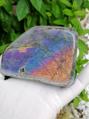 Labradorite polie forme libre