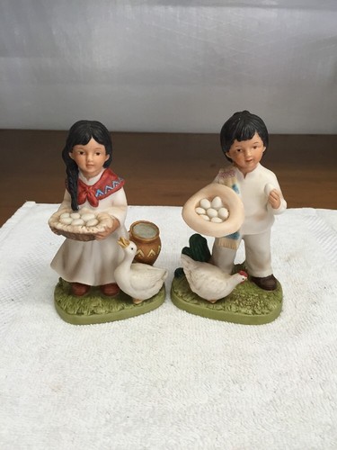 Pair homco porcelain boy - porcelain,