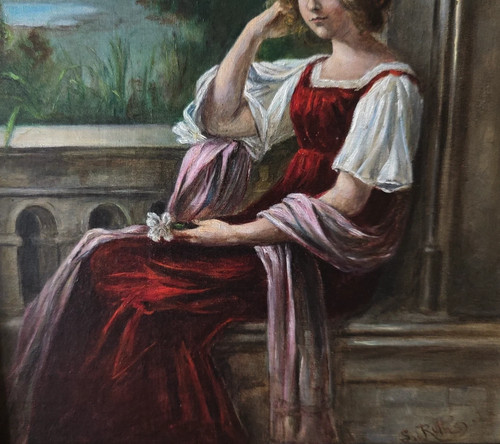 Tableau ancien peinture huile - peinture,