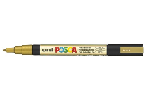 Pc3m posca marqueur - [pc3m, or]
