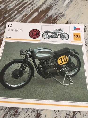 125 cm3 type 852 1954 - cz, carte