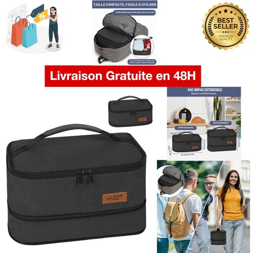 Sac isotherme repas extensible - repas,