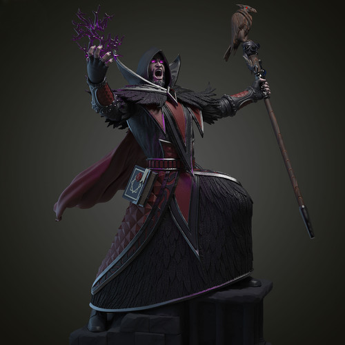 Medivh wow figurine résine - figurine,