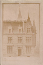 PHOTO ANCIENNE DESSIN EDMOND MALO MAISON CHALON SUR SAÔNE ET LOIRE 9 X 14 cm