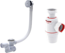Ensemble Compet Vidage De Baignoire L700, Blanc & 30722158 Siphon De Lavabo