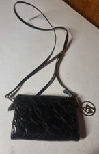 sac armani jeans noir vernis