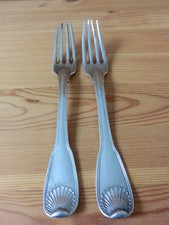 2 ANTIQUE SOLID SILVER GENERAL FARMERS PUNCHES FORKS