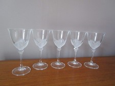 5 Crystal d'Arques wine glasses Florence model H 16.5 cm """