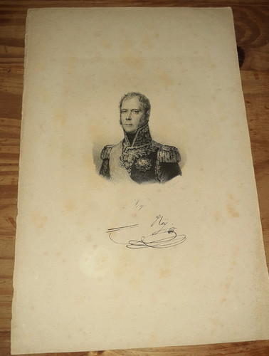 Lithographie delpech ney - de,