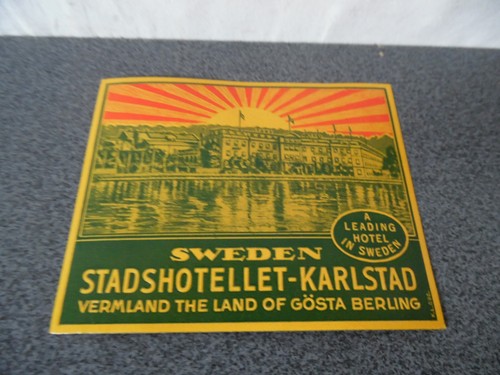 Vintage etiquette hotel valise - etiquette,