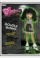 Boodle Bones Dead Poodle Society Poodle Skirt Black Goth Costume Adul 12-14 BNWT