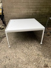 Richard Schultz Knoll 1966 Series White Enamel Coffee Table 30" x 30" Outdoor