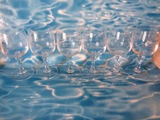 6 VERRES à VIN MATIGNON Cristal d'Arques