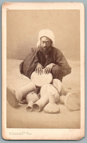 Cdv 1870 egypte potier aveugle - 1870,